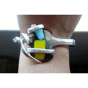 Abstract Fork Bracelet